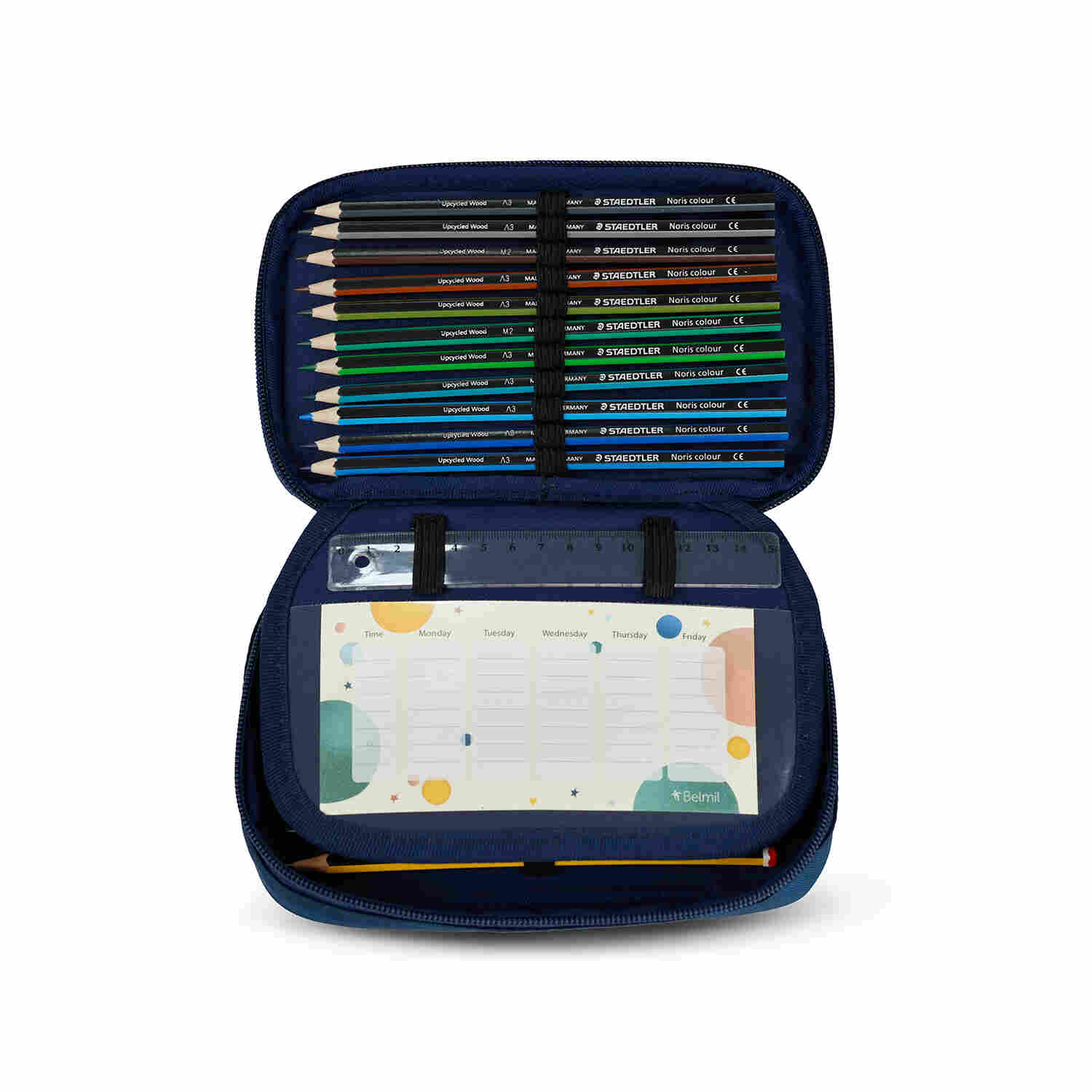 Premium Pernica prazna sa dva flepa Bleu-navy