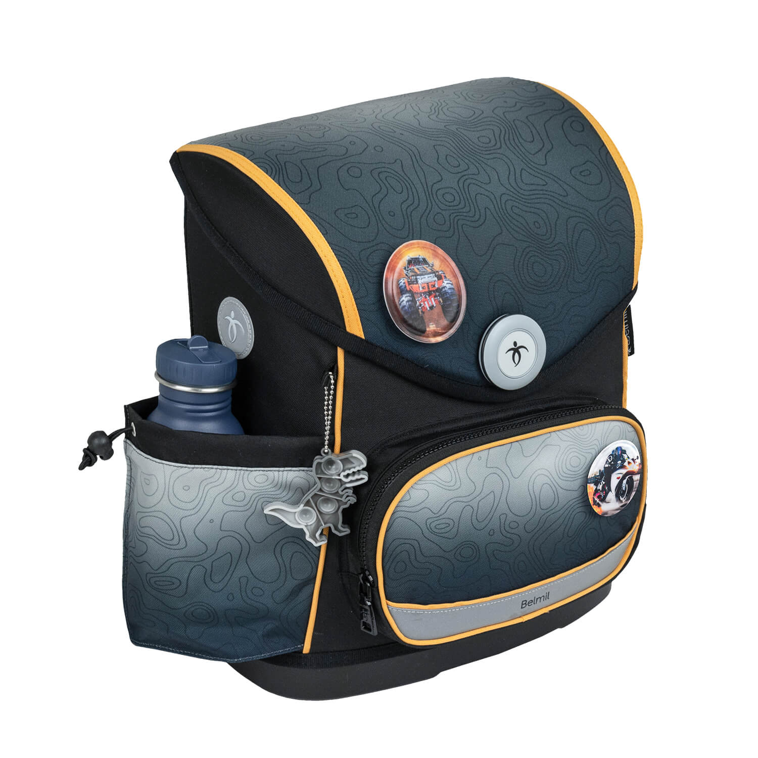 Premium Školska Torba Compact Plus Black-grey