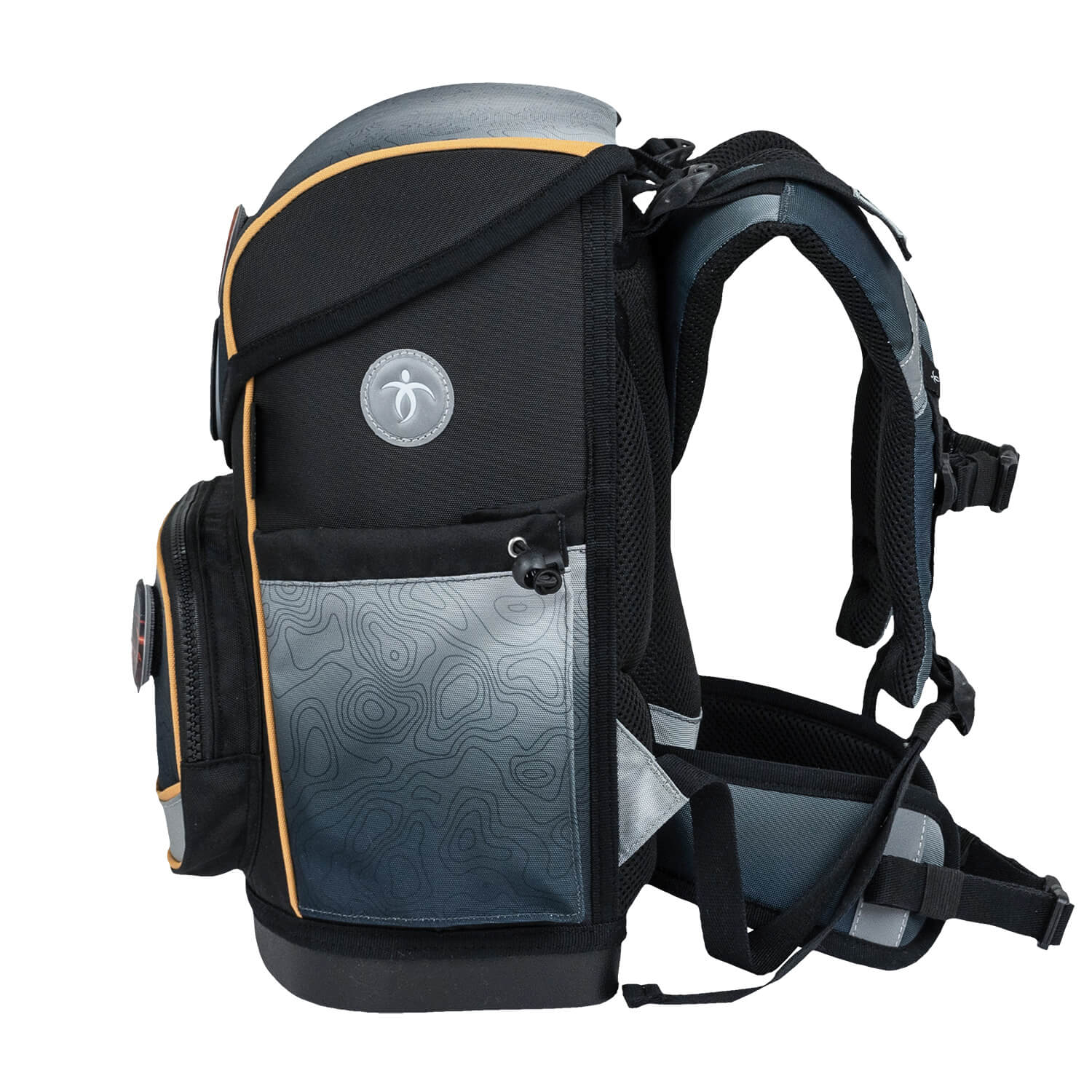Premium Školska Torba Compact Plus Black-grey