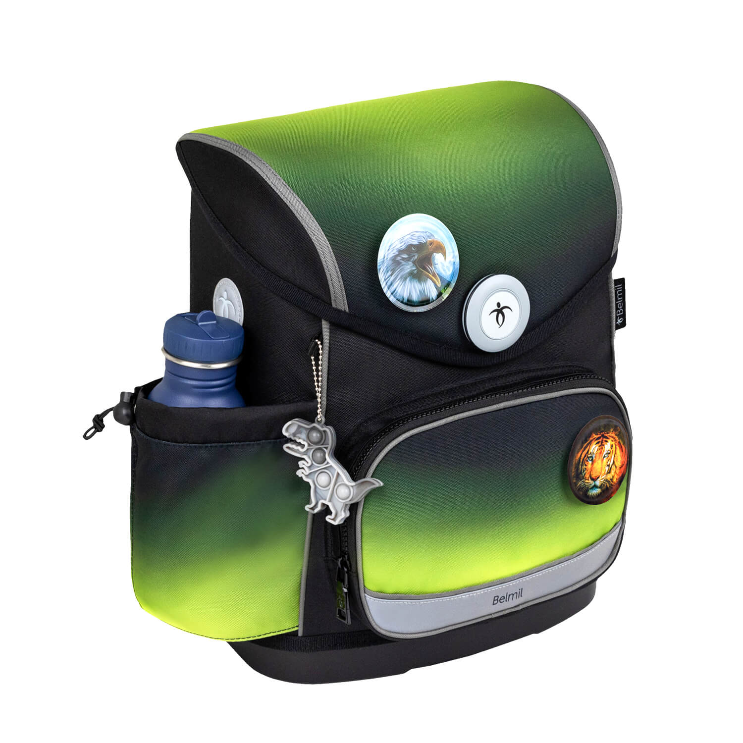 Premium Školska Torba Compact Plus Black-green