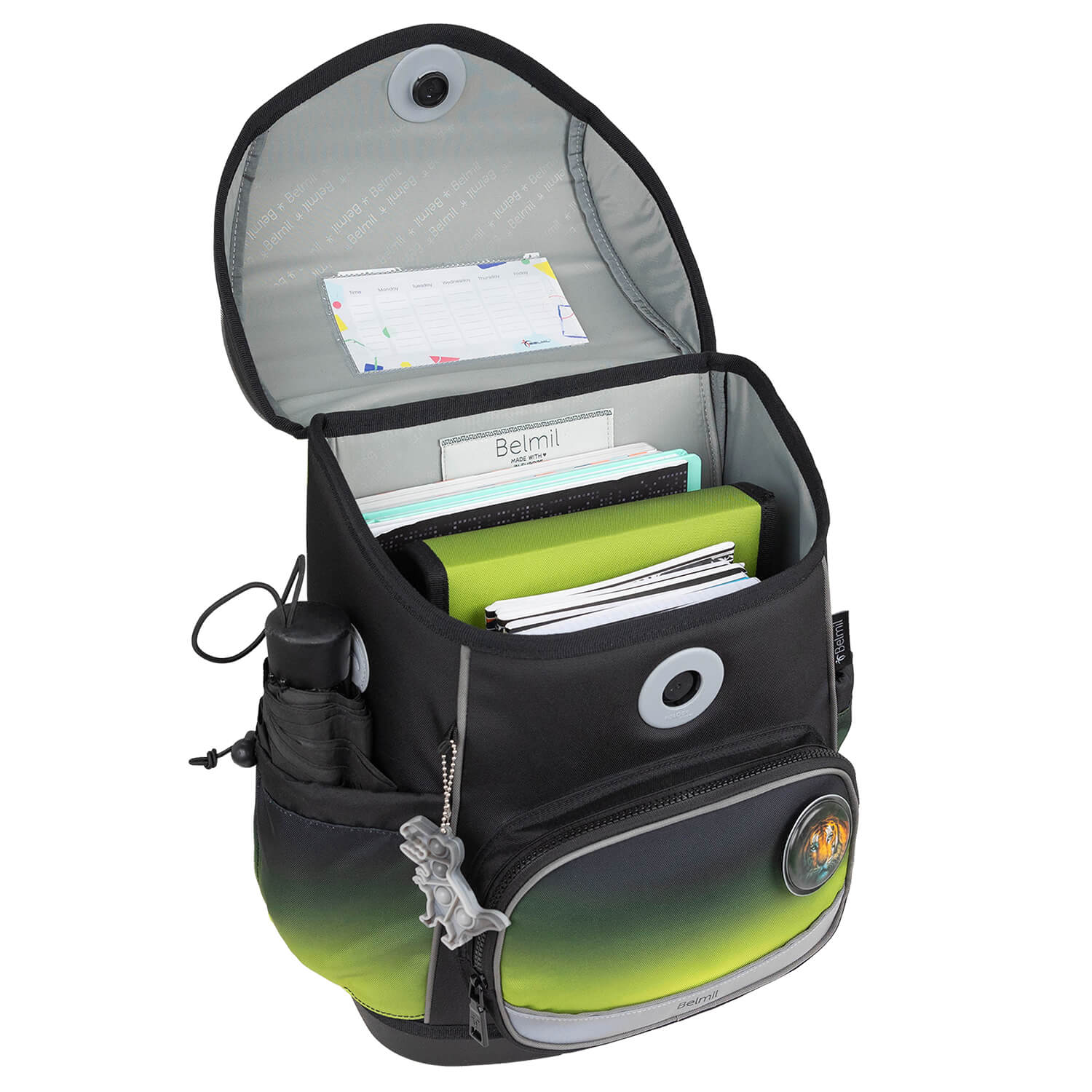 Premium Školska Torba Compact Plus Black-green