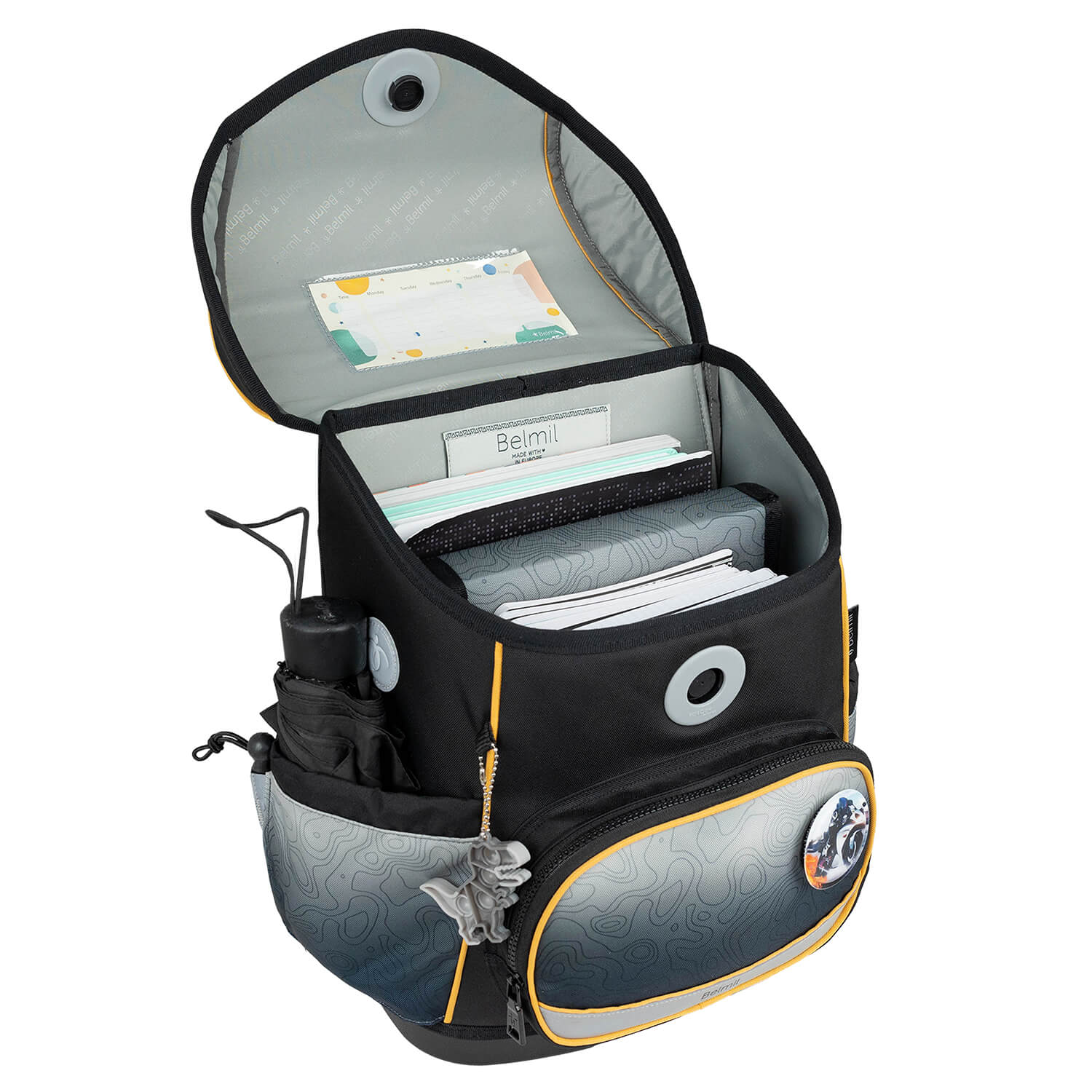 Premium Školska Torba Compact Plus Black-grey