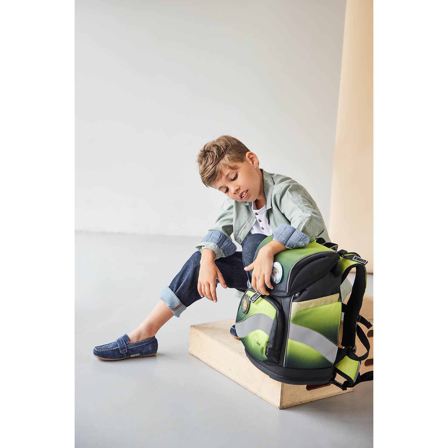Premium Školska Torba Smarty Black-green