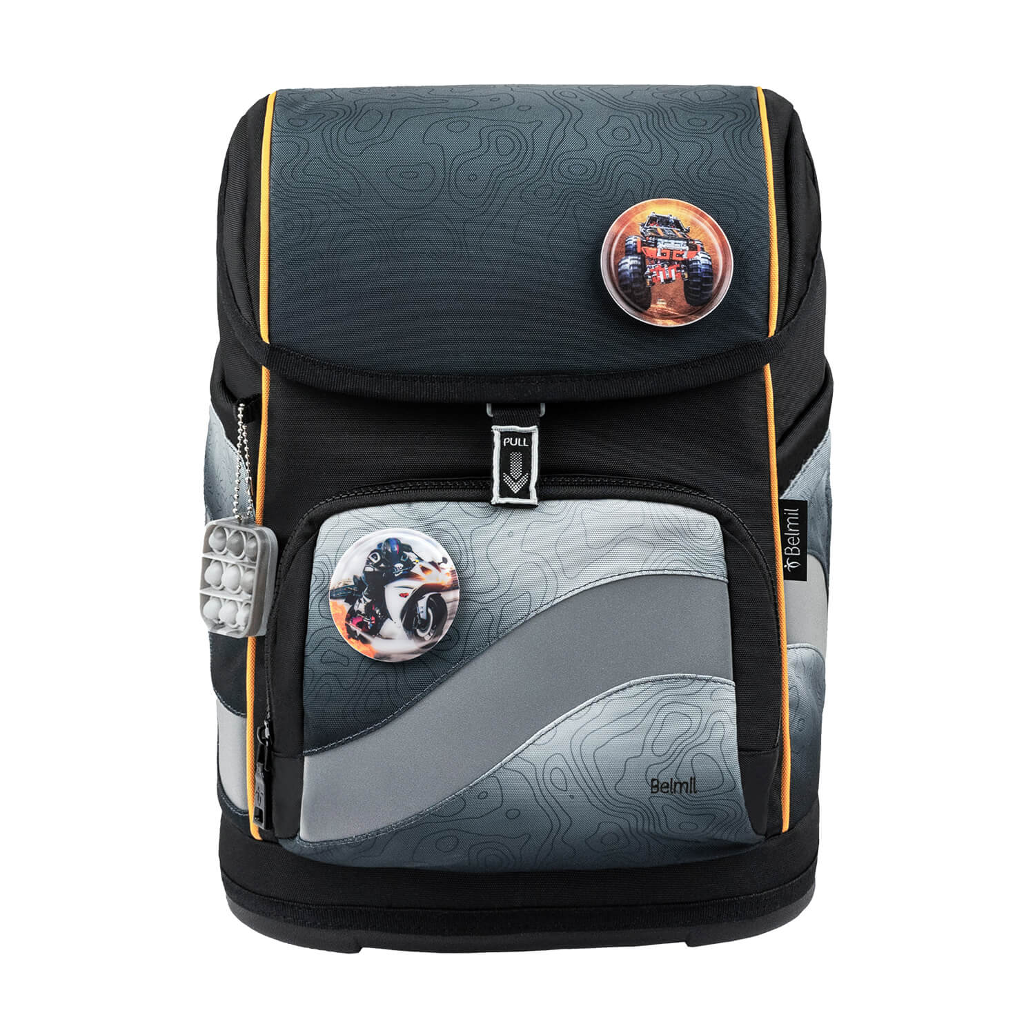 Premium Školska Torba Smarty Black-Grey