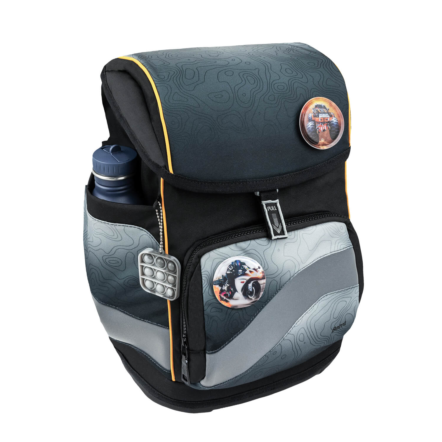 Premium Školska Torba Smarty Black-Grey