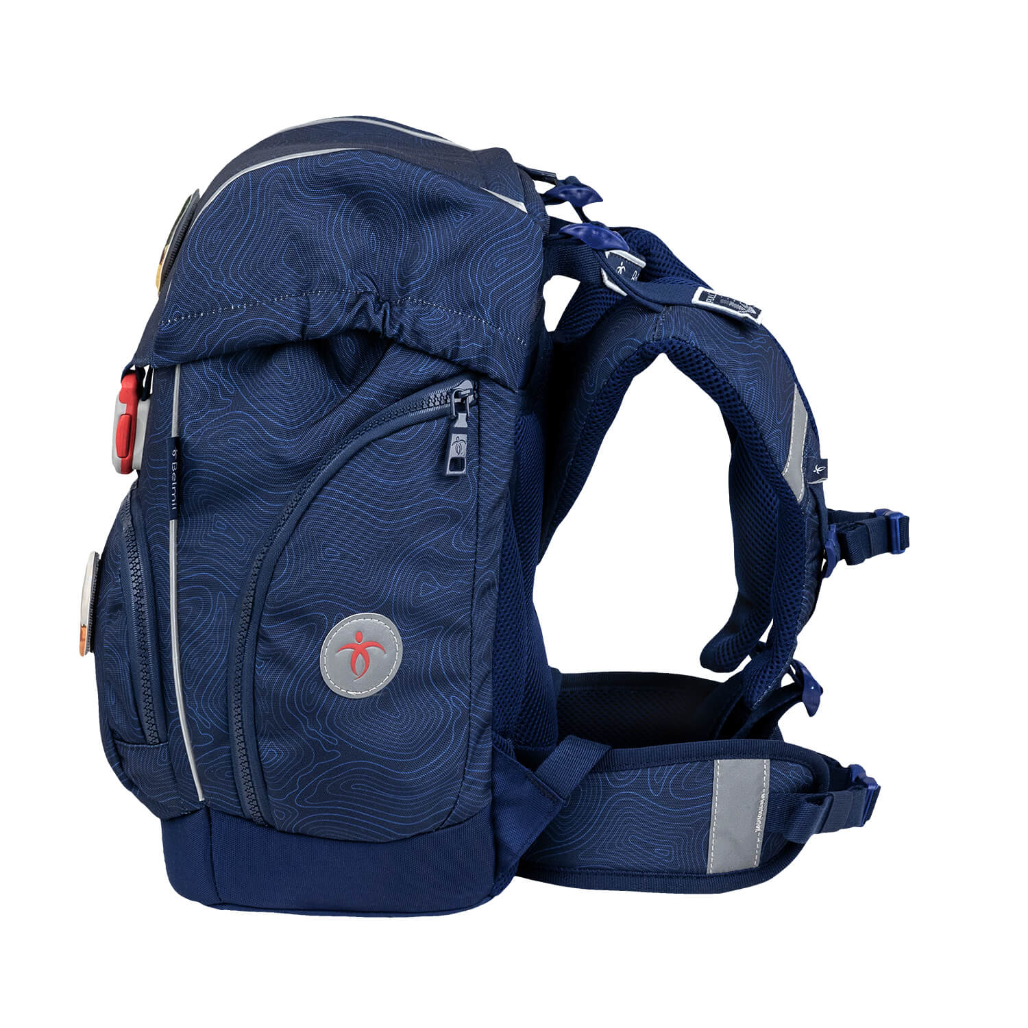 Premium Školska Torba Comfy Topographic