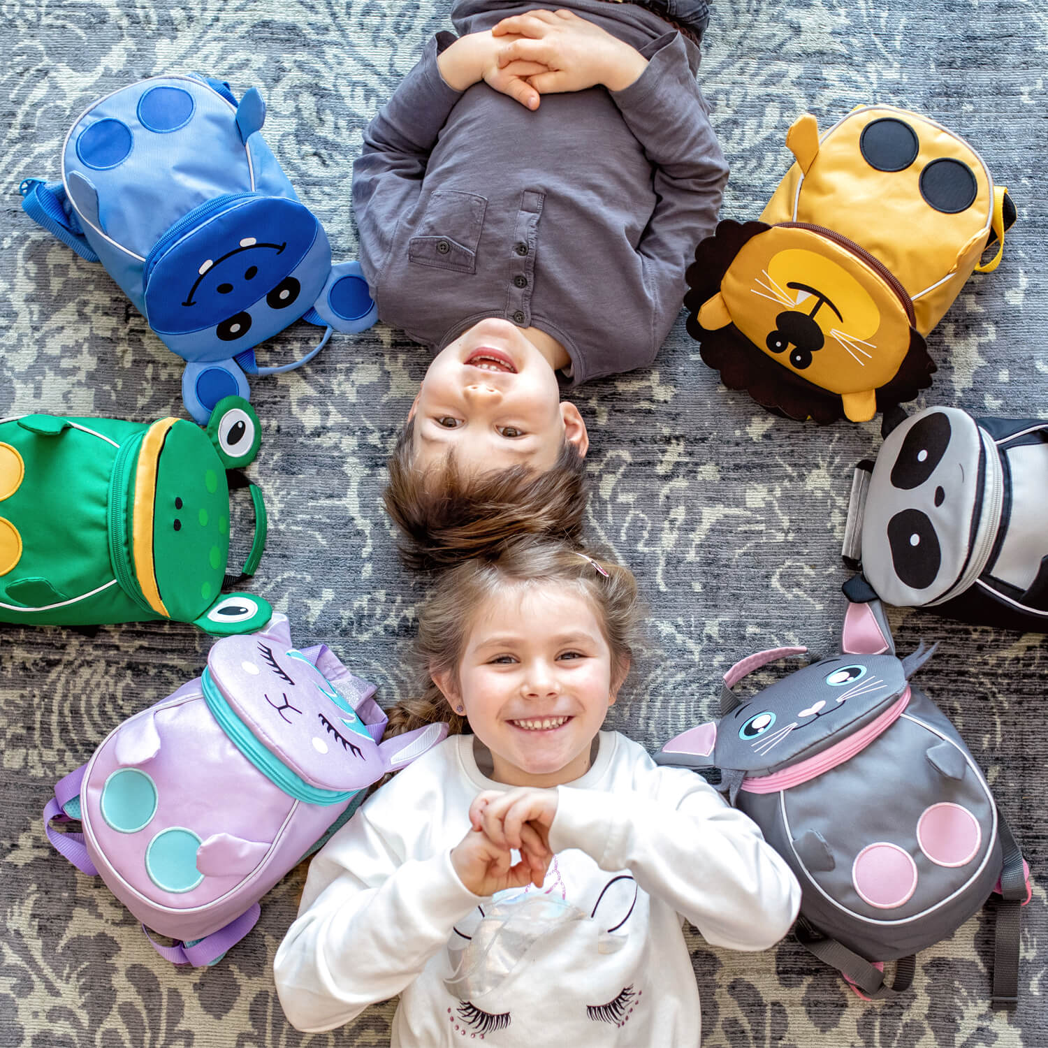 Ranac za vrtić Mini Kiddy Animals Mini Rhino