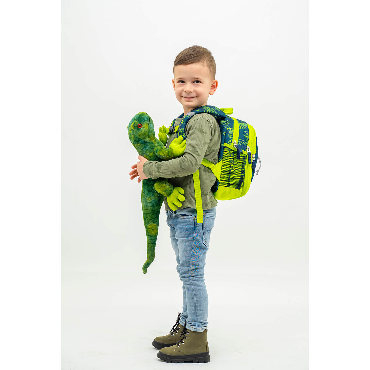 Ranac za vrtić Mini Kiddy Roaar neon
