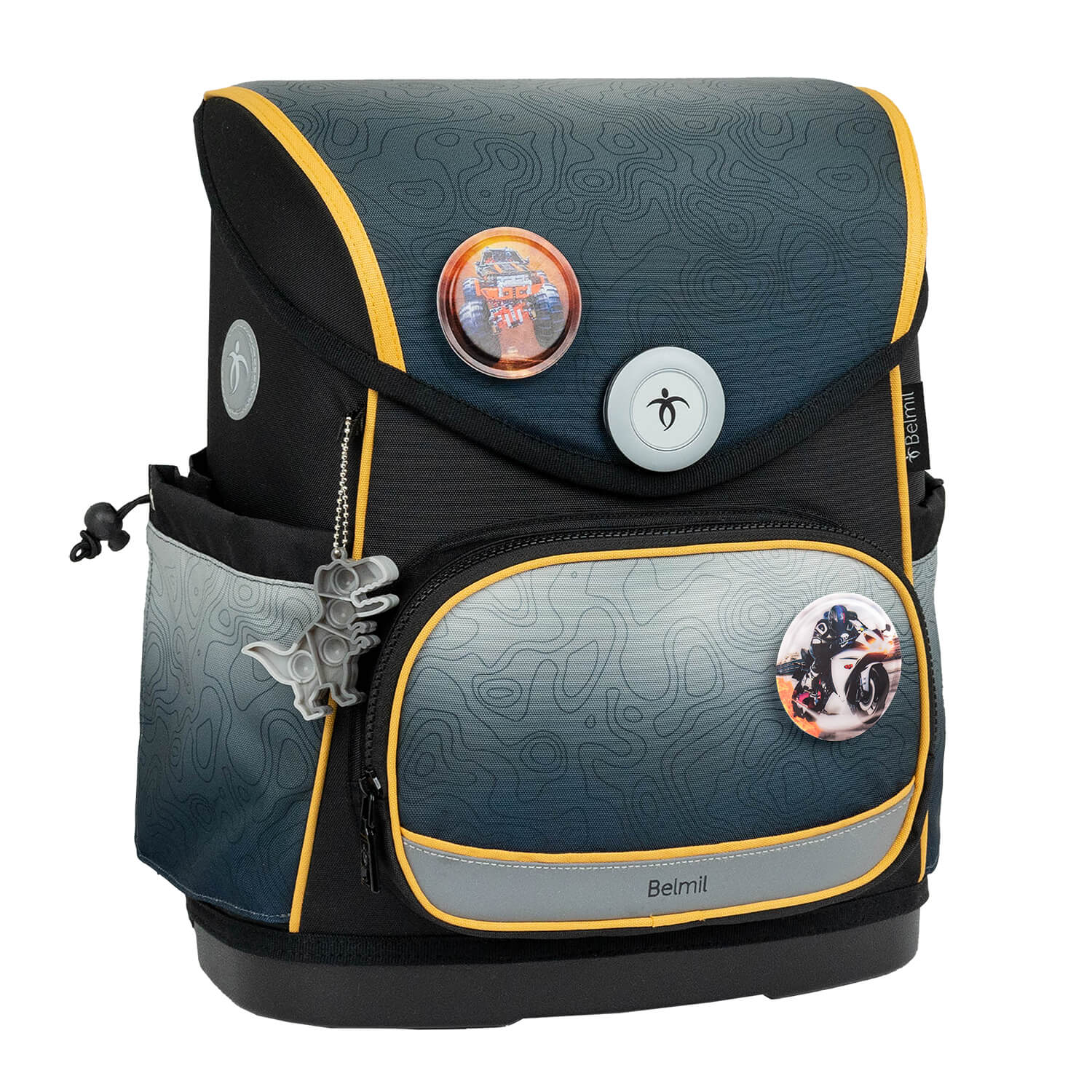 Premium Školska Torba Compact Plus Black-grey
