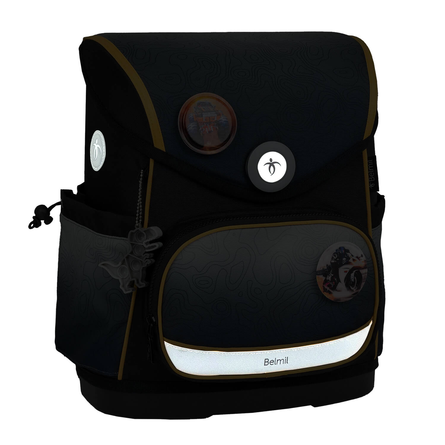 Premium Školska Torba Compact Plus Black-grey
