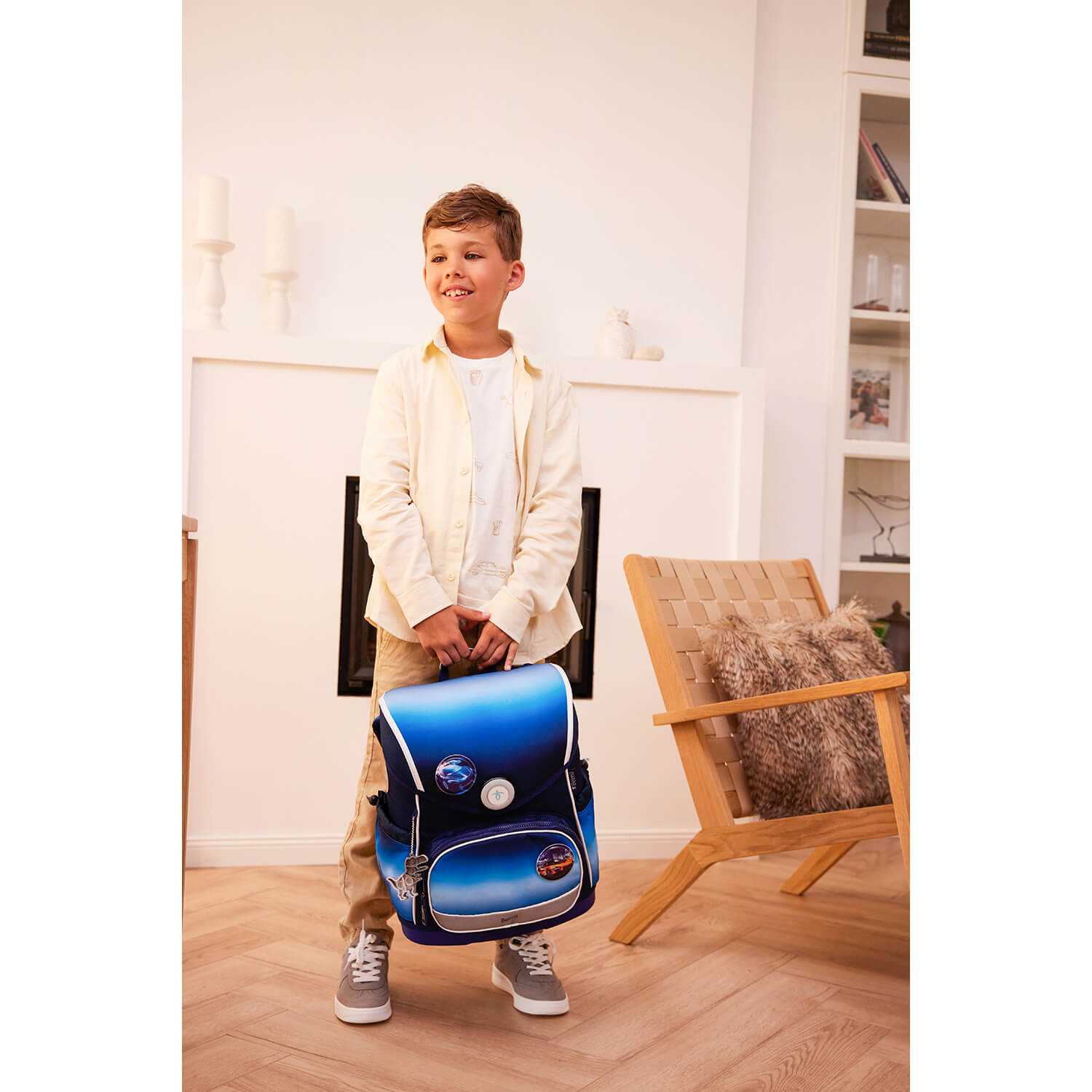 Premium Školska Torba Compact Plus Blue-navy