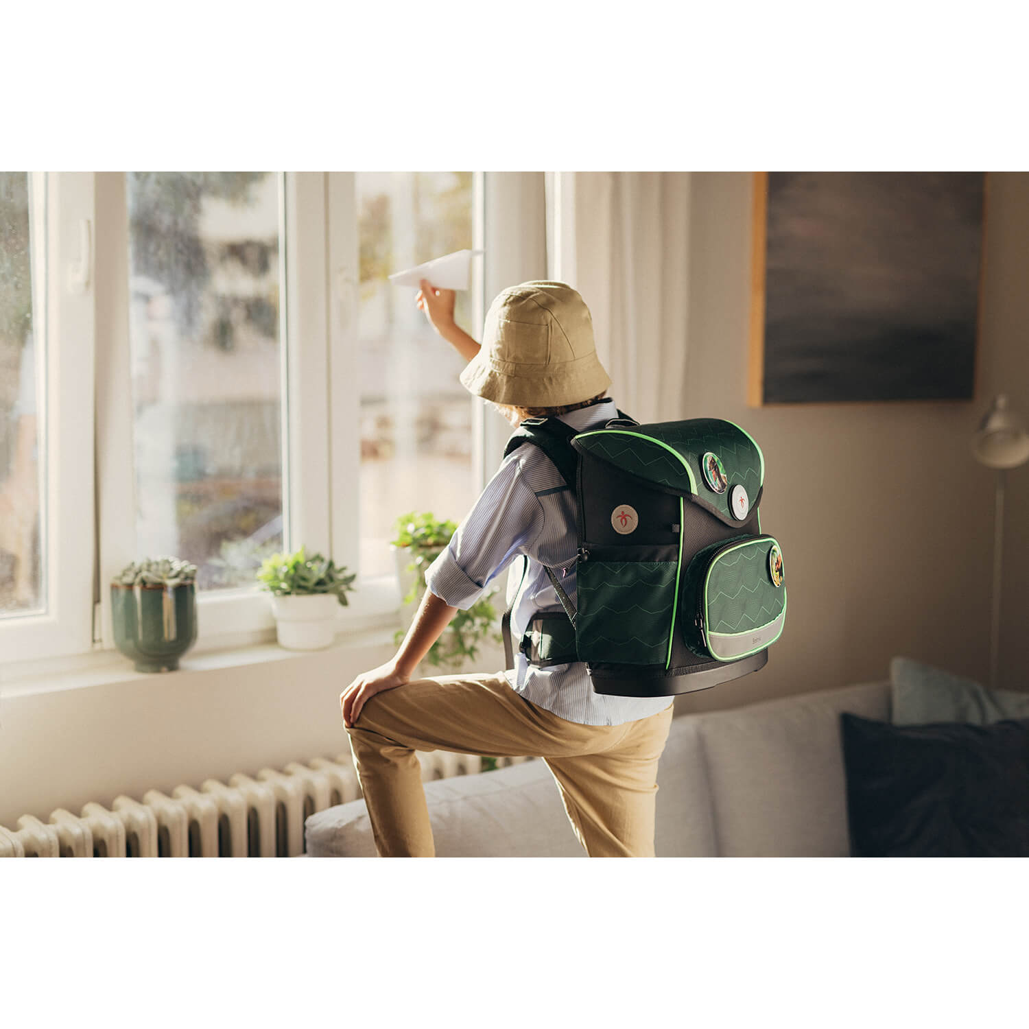 Premium Školska Torba Compact Plus Twist of lime