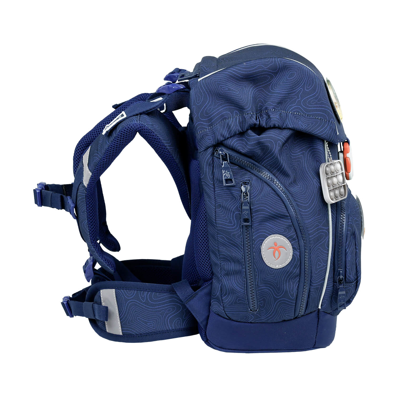 Premium Školska Torba Comfy Topographic