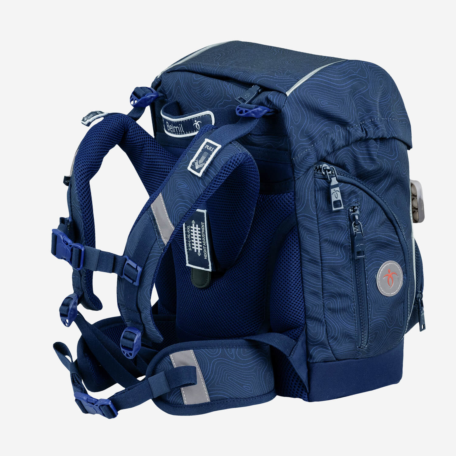 Premium Školska Torba Comfy Topographic